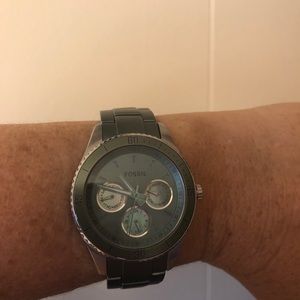 Green Fossil Watch